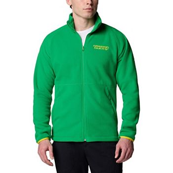 Men's Columbia Green Oregon Ducks Flanker IV Fleece Raglan Full