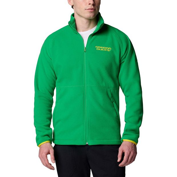 Men's Columbia Green Oregon Ducks Flanker IV Fleece Raglan Full