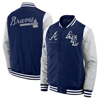 Men's Fanatics Navy Atlanta Braves Elements Elite Full-Snap Jacket