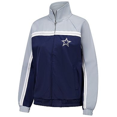 Women's G-III 4Her by Carl Banks Navy Dallas Cowboys Post Game Full-Zip Track Jacket