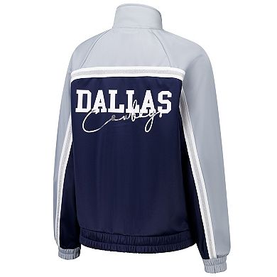 Women's G-III 4Her by Carl Banks Navy Dallas Cowboys Post Game Full-Zip Track Jacket
