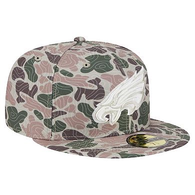 Men's New Era Philadelphia Eagles Geo Camo 59FIFTY Fitted Hat