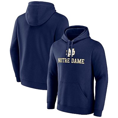 Men s Fanatics Navy Notre Dame Fighting Irish Team Lockup Pullover Hoodie