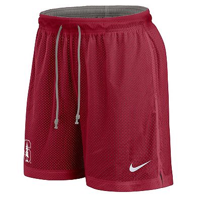Men's Nike Cardinal/Heather Gray Stanford Cardinal Player Reversible Shorts