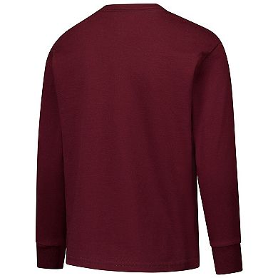 Youth Champion Maroon Texas A&M Aggies Distressed Arch Over Logo Long Sleeve T-Shirt