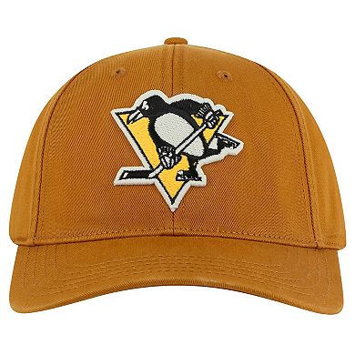 Men's American Needle Tan Pittsburgh Penguins Hepcat Washed Twill Adjustable Hat