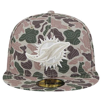Men's New Era Miami Dolphins Geo Camo 59FIFTY Fitted Hat