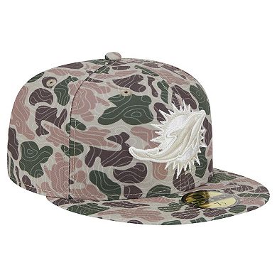Men's New Era Miami Dolphins Geo Camo 59FIFTY Fitted Hat