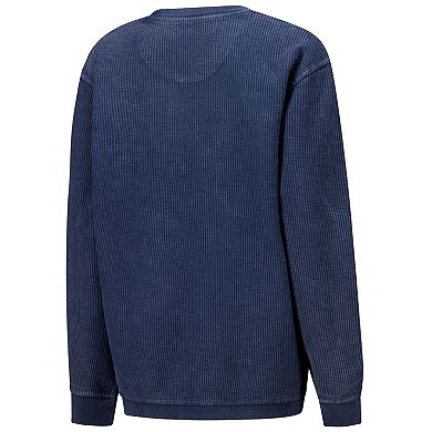 Women's G-III 4Her by Carl Banks Navy Houston Texans Comfy Cord Pullover Sweatshirt