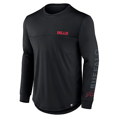 Men's Fanatics Black Buffalo Bills Blackout Long Sleeve T-Shirt