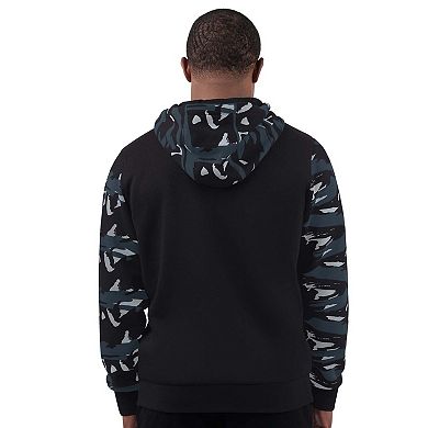 Men's Starter Black Pittsburgh Steelers Thursday Night Gridiron Full-Zip Hoodie