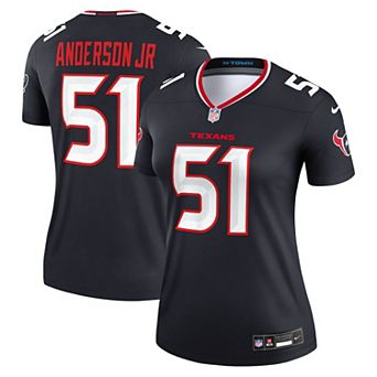 Women's Nike Will Anderson Jr. Navy Houston Texans Legend Player Performance Top