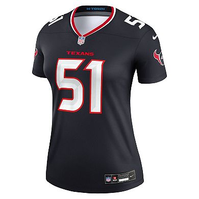 Women's Nike Will Anderson Jr. Navy Houston Texans Legend Player Performance Top