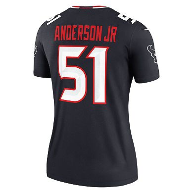 Women's Nike Will Anderson Jr. Navy Houston Texans Legend Player Performance Top