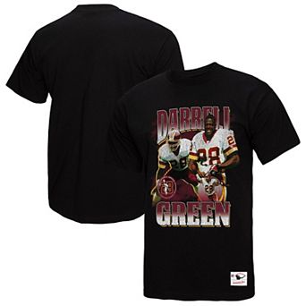 Men's Mitchell & Ness Darrell Green Black Washington Commanders Player Graphic T-Shirt