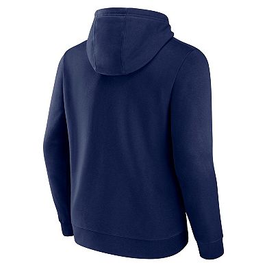 Men's Fanatics Navy New York Rangers Authentic Pro Core Primary Fleece Pullover Hoodie