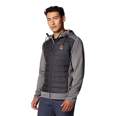 Men's Columbia Charcoal/Gray Ohio State Buckeyes Out-Shield Hybrid Full-Zip Hoodie Jacket