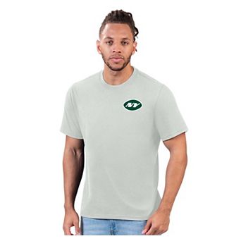Men's Margaritaville Gray New York Jets Flip Flop T-Shirt
