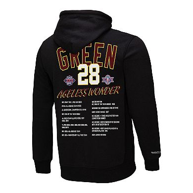 Men's Mitchell & Ness Darrell Green Black Washington Commanders Ageless Wonder Pullover Hoodie