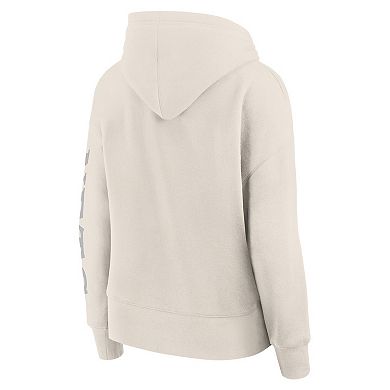 Women's Fanatics Cream Brooklyn Nets Elements Next Pullover Hoodie