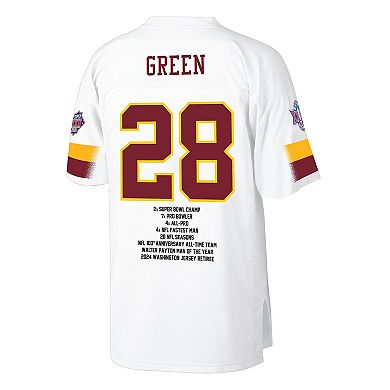 Men's Mitchell & Ness Darrell Green White Washington Commanders Fashion Jersey