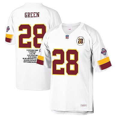 Men's Mitchell & Ness Darrell Green White Washington Commanders Fashion Jersey