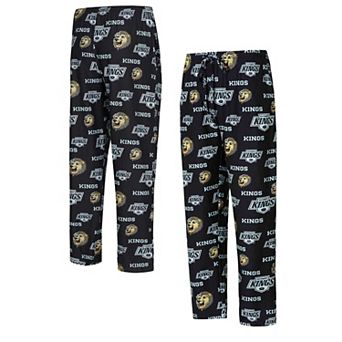 Men's Concepts Sport Black Los Angeles Kings All Over Print Knit Pants