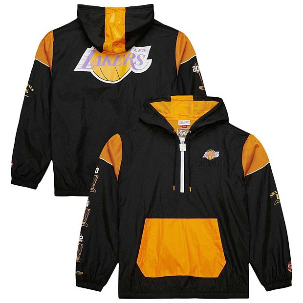 Mitchell & Ness Los Angeles Lakers Half Zip Anorak Black