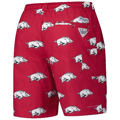 Men's Columbia Cardinal Arkansas Razorbacks PFG Backcast�� III Omni-Shade�� Shorts