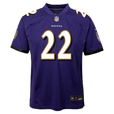 Youth Nike Derrick Henry Purple Baltimore Ravens Team Player Game Jersey