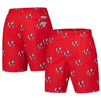 Men's Columbia Red Georgia Bulldogs PFG Backcast�� III Omni-Shade�� Shorts