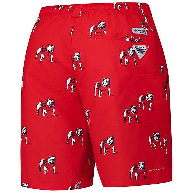 Men's Columbia Red Georgia Bulldogs PFG Backcast�� III Omni-Shade�� Shorts