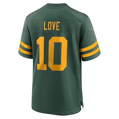 Men's Nike Jordan Love Green Green Bay Packers Alternate Game Jersey