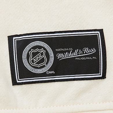 Women's Mitchell & Ness Cream Seattle Kraken Logo 3.0 Pullover Sweatshirt