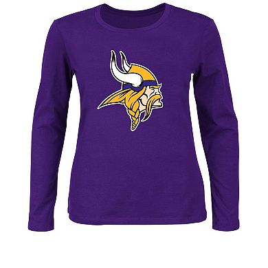 Women's Fanatics Purple Minnesota Vikings Plus Size Long Sleeve T-Shirt