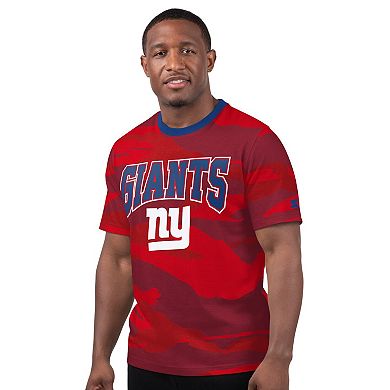 Men's Starter Red New York Giants Thursday Night Gridiron T-Shirt