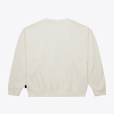 Women's Mitchell & Ness Cream Chicago Blackhawks Logo 3.0 Pullover Sweatshirt