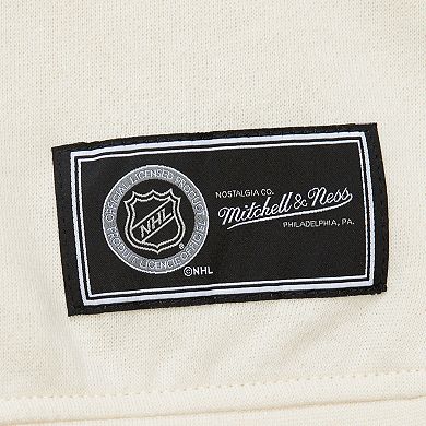 Women's Mitchell & Ness Cream Chicago Blackhawks Logo 3.0 Pullover Sweatshirt