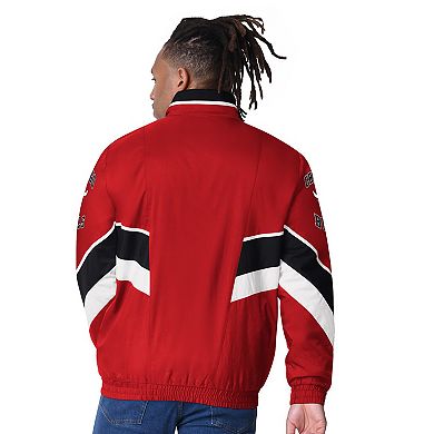 Men's Starter Red Chicago Bulls Captain Oxford Full-Zip Jacket