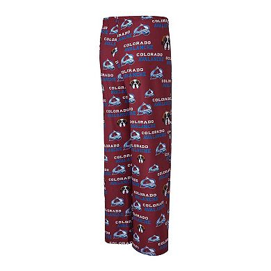 Women's Concepts Sport Burgundy Colorado Avalanche Zest Allover Print Knit Pants