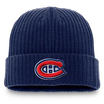 Men's Fanatics Navy Montreal Canadiens Core Primary Logo Cuffed Knit Hat