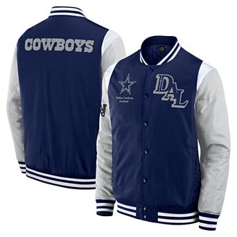 Unisex Fanatics Navy Dallas Cowboys Elements Elite Full-Snap Jacket