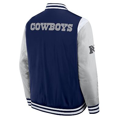 Unisex Fanatics Navy Dallas Cowboys Elements Elite Full-Snap Jacket