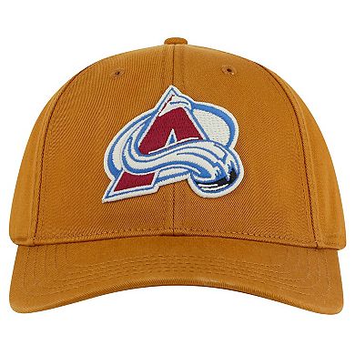 Men's American Needle Tan Colorado Avalanche Hepcat Washed Twill Adjustable Hat