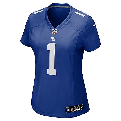 Women's Nike Malik Nabers Royal New York Giants Game Jersey
