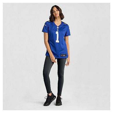Women's Nike Malik Nabers Royal New York Giants Game Jersey