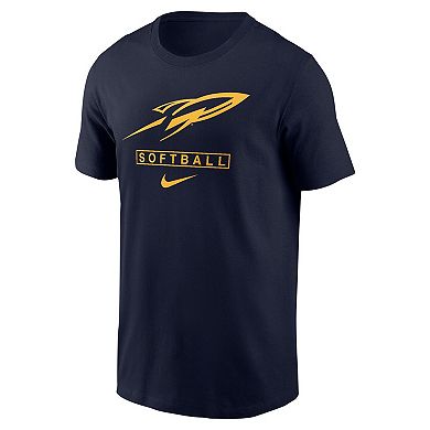 Men's Nike Navy Toledo Rockets Softball T-Shirt
