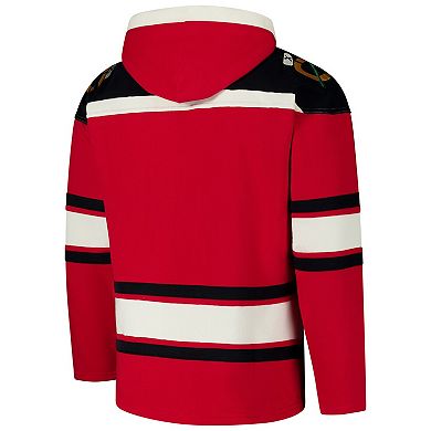 Men's '47 Red Chicago Blackhawks Superior Lacer Pullover Hoodie