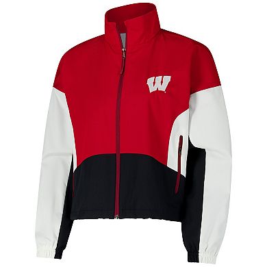 Women's Under Armour Red Wisconsin Badgers Gameday Stretch Woven Performance Full-Zip Jacket