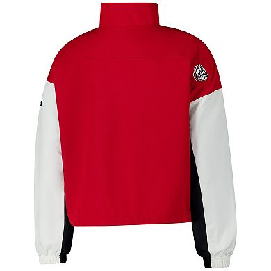 Women's Under Armour Red Wisconsin Badgers Gameday Stretch Woven Performance Full-Zip Jacket